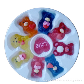 Hot sale Teddy bear  jelly candy box